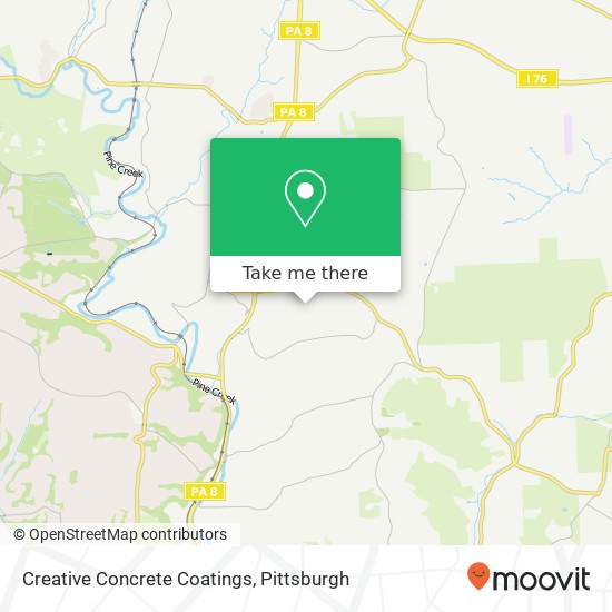 Mapa de Creative Concrete Coatings