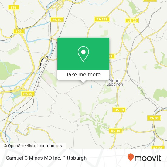 Samuel C Mines MD Inc map