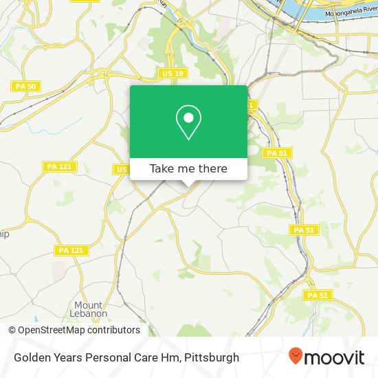 Golden Years Personal Care Hm map