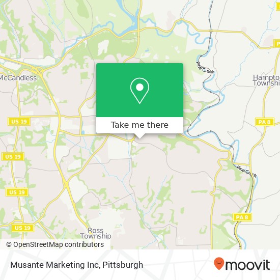 Musante Marketing Inc map