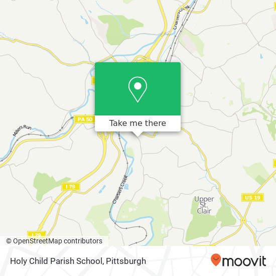 Holy Child Parish School map