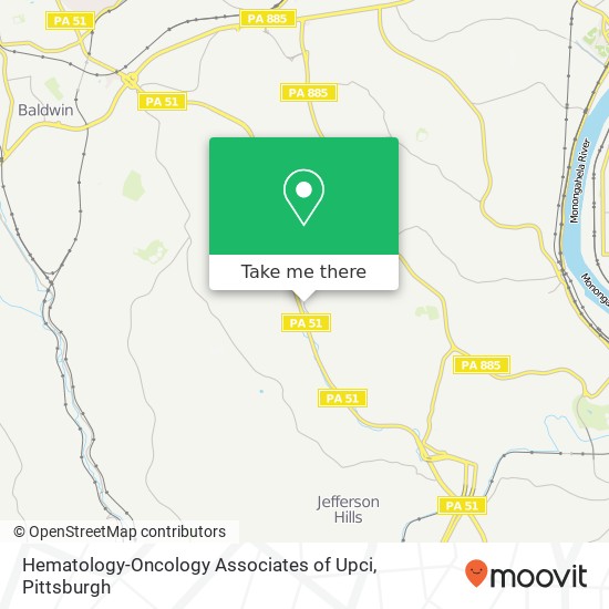 Hematology-Oncology Associates of Upci map