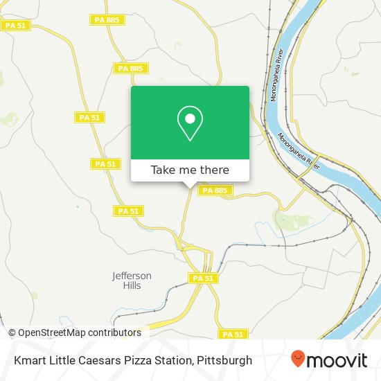 Mapa de Kmart Little Caesars Pizza Station