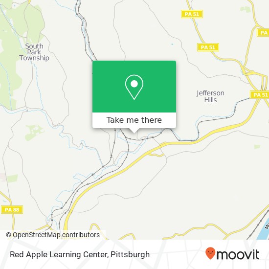 Red Apple Learning Center map