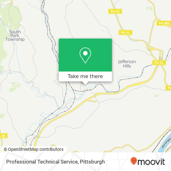 Professional Technical Service map