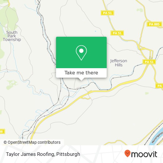 Taylor James Roofing map