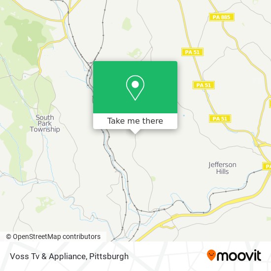 Mapa de Voss Tv & Appliance