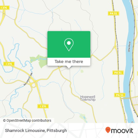 Shamrock Limousine map