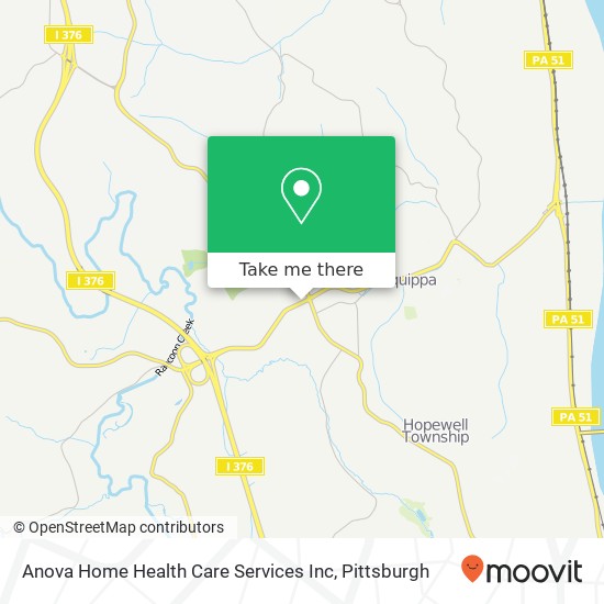 Anova Home Health Care Services Inc map