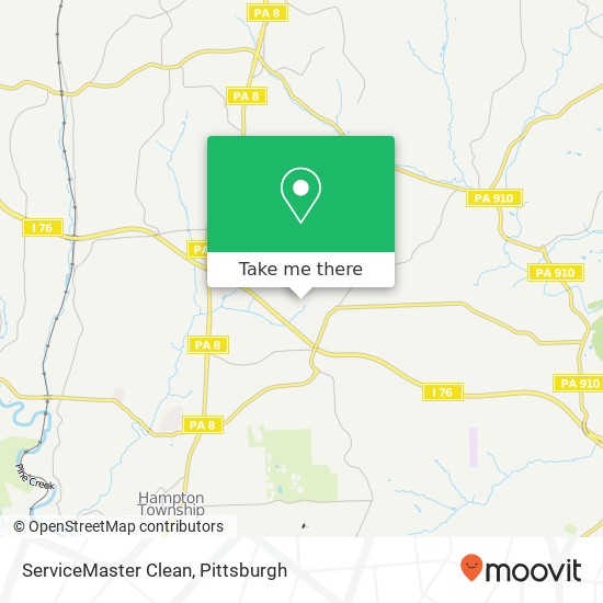 Mapa de ServiceMaster Clean