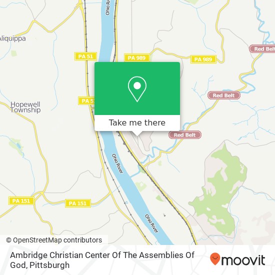 Ambridge Christian Center Of The Assemblies Of God map
