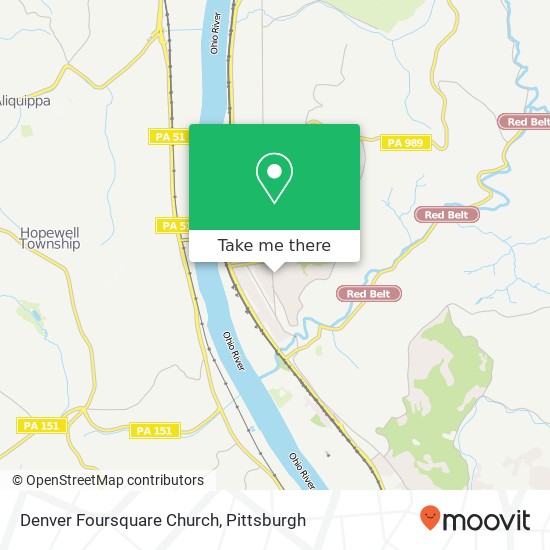 Denver Foursquare Church map