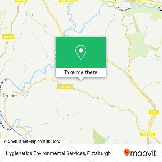 Hygienetics Environmental Services map