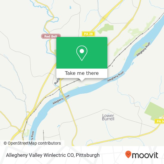 Allegheny Valley Winlectric CO map