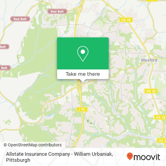 Allstate Insurance Company - William Urbaniak map