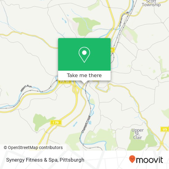 Synergy Fitness & Spa map
