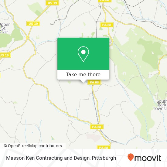 Masson Ken Contracting and Design map