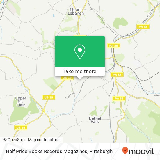 Half Price Books Records Magazines map