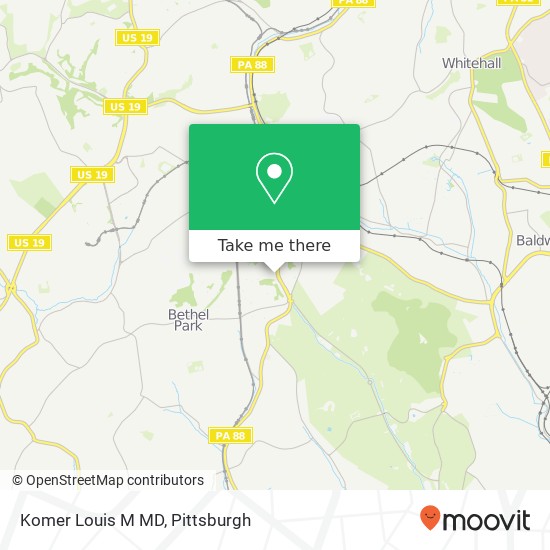 Mapa de Komer Louis M MD