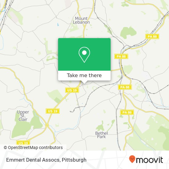 Emmert Dental Assocs map