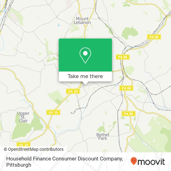 Mapa de Household Finance Consumer Discount Company