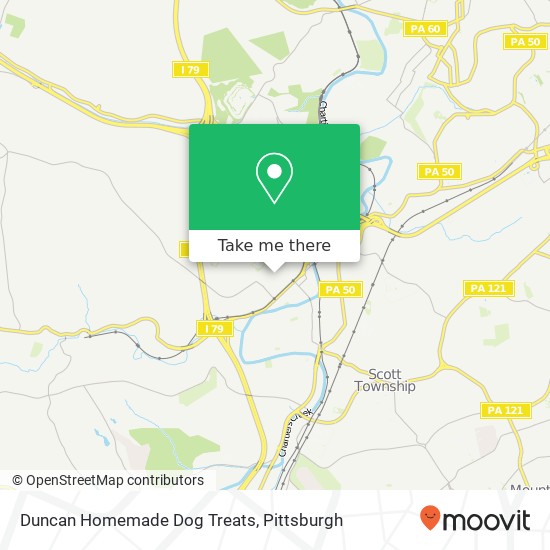 Duncan Homemade Dog Treats map
