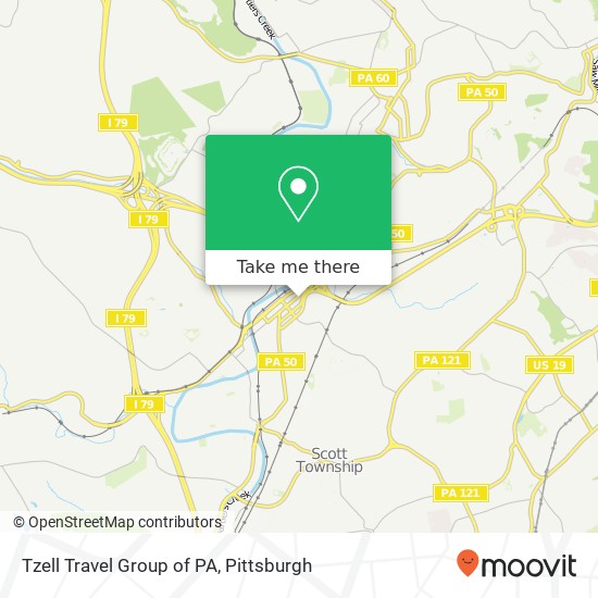 Tzell Travel Group of PA map