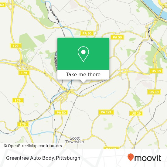 Greentree Auto Body map