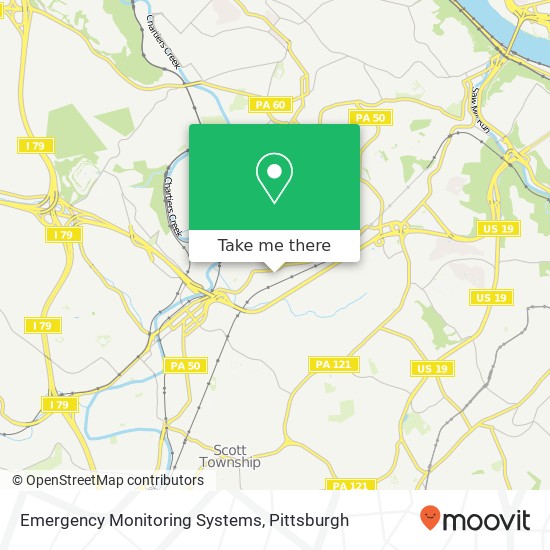 Emergency Monitoring Systems map