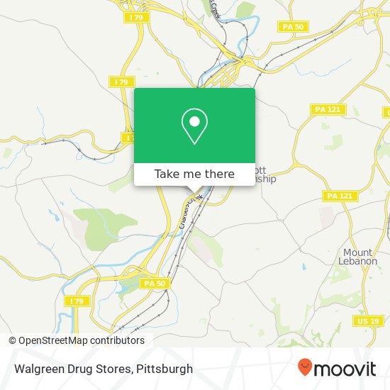 Mapa de Walgreen Drug Stores