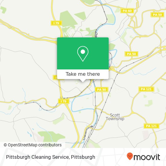Pittsburgh Cleaning Service map