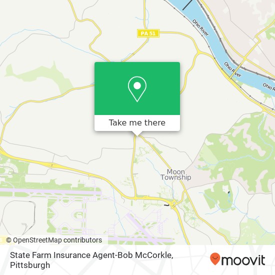 State Farm Insurance Agent-Bob McCorkle map