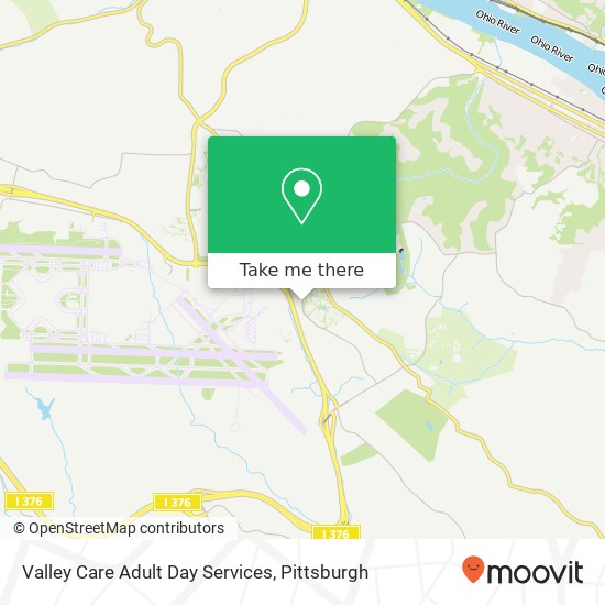 Valley Care Adult Day Services map