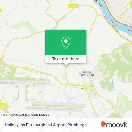 Holiday Inn Pittsburgh-Intl Airport map