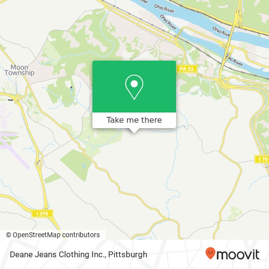 Mapa de Deane Jeans Clothing Inc.