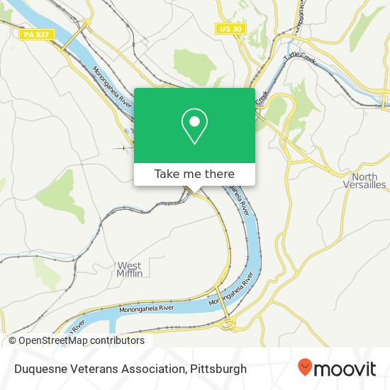 Mapa de Duquesne Veterans Association