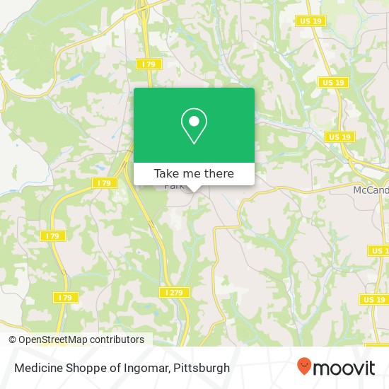 Medicine Shoppe of Ingomar map