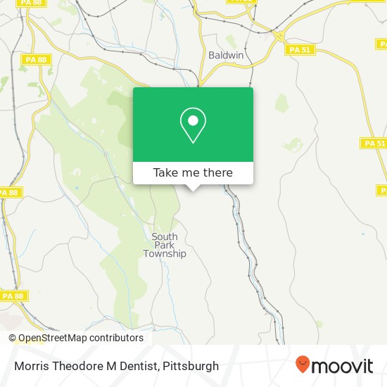 Morris Theodore M Dentist map