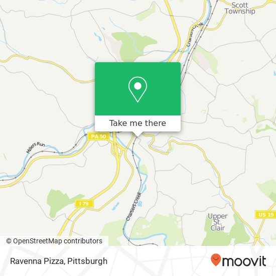Ravenna Pizza map