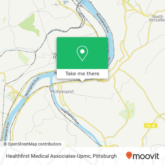 Mapa de Healthfirst Medical Associates-Upmc