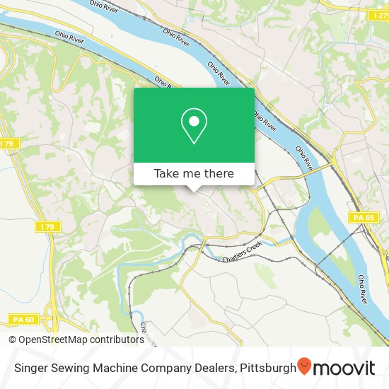 Mapa de Singer Sewing Machine Company Dealers