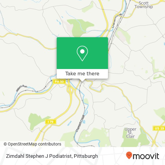 Mapa de Zimdahl Stephen J Podiatrist
