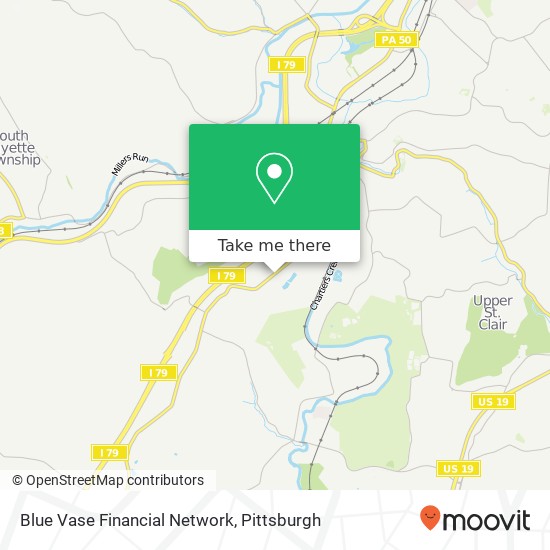 Mapa de Blue Vase Financial Network