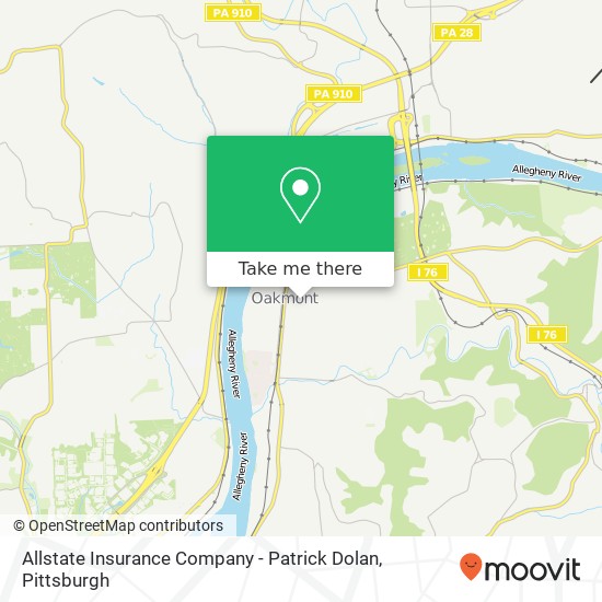 Allstate Insurance Company - Patrick Dolan map