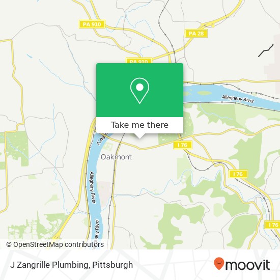 Mapa de J Zangrille Plumbing