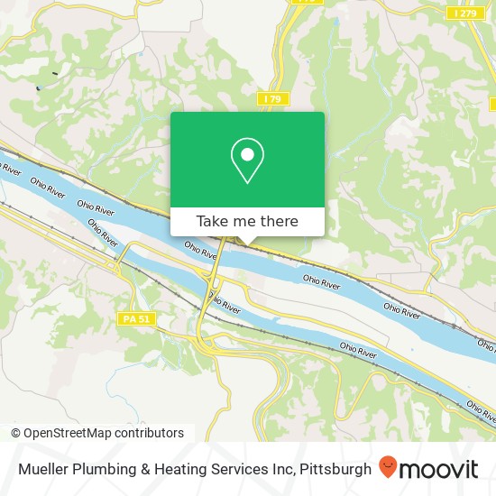 Mapa de Mueller Plumbing & Heating Services Inc