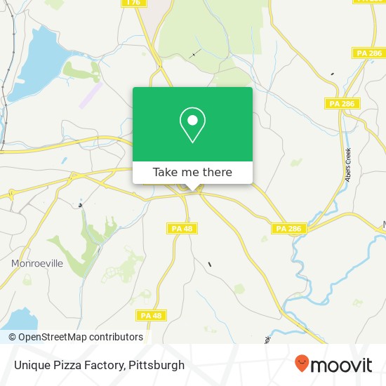 Unique Pizza Factory map