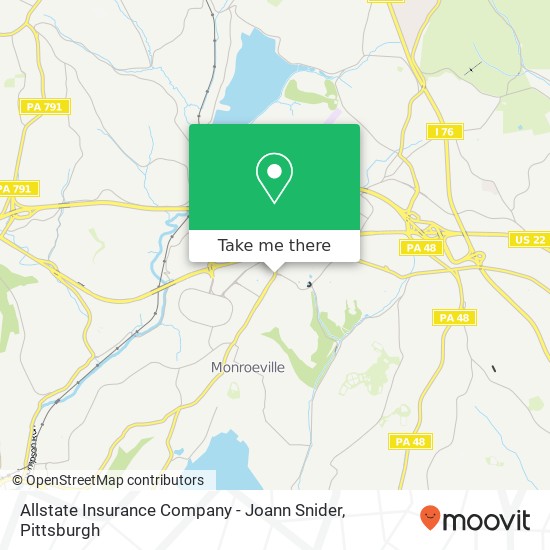 Allstate Insurance Company - Joann Snider map