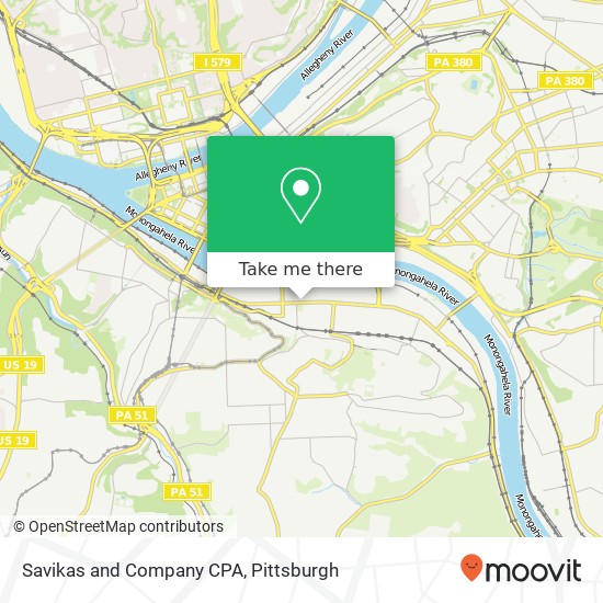 Savikas and Company CPA map