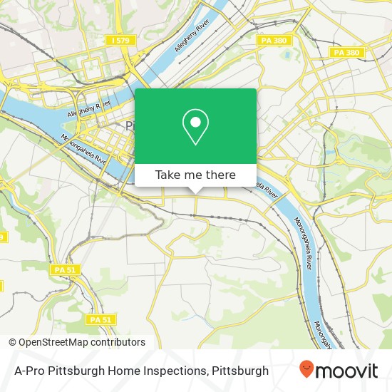 A-Pro Pittsburgh Home Inspections map
